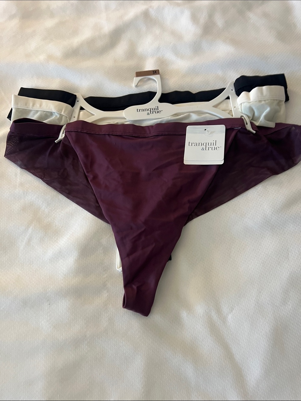 Tranquil & True Burgundy Bikini Bottoms - 3 Pack